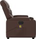 vidaXL Rozkładany fotel masujący, elektryczny, brązowy, sztuczna skóra 9