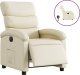 vidaXL vidaXL Elektryczny fotel rozkładany, kremowy, obity sztuczną skórą 2