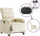 vidaXL vidaXL Elektryczny fotel rozkładany, kremowy, obity sztuczną skórą 6