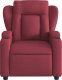 vidaXL vidaXL Rozkładany fotel masujący, elektryczny, winna czerwień, tkanina 8