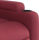 vidaXL vidaXL Rozkładany fotel masujący, elektryczny, winna czerwień, tkanina 10