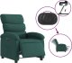 vidaXL vidaXL Elektryczny fotel rozkładany, ciemnozielony, obity tkaniną 6