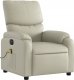 vidaXL vidaXL Rozkładany fotel masujący, elektryczny, kremowy, sztuczna skóra 4