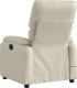 vidaXL vidaXL Rozkładany fotel masujący, elektryczny, kremowy, sztuczna skóra 5