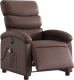 vidaXL Rozkładany fotel masujący, elektryczny, brązowy, sztuczna skóra 3