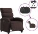 vidaXL vidaXL Elektryczny fotel rozkładany, ciemnobrązowy, obity tkaniną 6