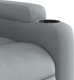 vidaXL Rozkładany fotel masujący, elektryczny, jasnoszary, tkanina 11