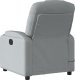 vidaXL Rozkładany fotel masujący, elektryczny, jasnoszary, tkanina 5
