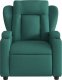 vidaXL Rozkładany fotel masujący, elektryczny, ciemnozielony, tkanina 8