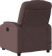 vidaXL Rozkładany fotel masujący, elektryczny, ciemny brąz, tkanina 5
