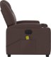 vidaXL Rozkładany fotel masujący, elektryczny, ciemny brąz, tkanina 10