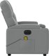 Triton Rozkładany fotel masujący, elektryczny, jasnoszary, tkanina 10