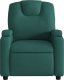vidaXL Rozkładany fotel masujący, elektryczny, ciemnozielony, tkanina 9