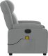 Triton Rozkładany fotel masujący, elektryczny, jasnoszary, tkanina 10