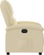 vidaXL vidaXL Elektryczny fotel rozkładany, kremowy, obity tkaniną 10