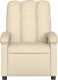 vidaXL Elektryczny fotel rozkładany, kremowy, obity tkaniną 9