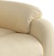 vidaXL Podnoszony fotel rozkładany, kremowy, obity tkaniną 9