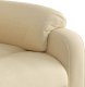 vidaXL Rozkładany fotel masujący, kremowy, obity tkaniną 9