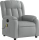 Triton Rozkładany fotel masujący, elektryczny, jasnoszary, tkanina 3