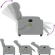 Triton Rozkładany fotel masujący, elektryczny, jasnoszary, tkanina 6
