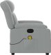 Triton Rozkładany fotel masujący, elektryczny, jasnoszary, tkanina 9
