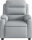 vidaXL Rozkładany fotel masujący, jasnoszary, obity tkaniną 7