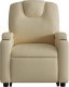 vidaXL vidaXL Podnoszony fotel masujący, elektryczny, rozkładany, kremowy 9