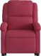 vidaXL vidaXL Rozkładany fotel masujący, podnoszony, winna czerwień, aksamit 8