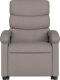 vidaXL vidaXL Podnoszony fotel masujący, rozkładany, kolor taupe, tkanina 8