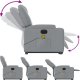 vidaXL vidaXL Podnoszony fotel masujący, elektryczny, rozkładany, jasnoszary 7