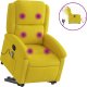 vidaXL vidaXL Podnoszony fotel masujący, elektryczny rozkładany, żółty 2