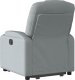 vidaXL Podnoszony fotel rozkładany, jasnoszary, obity tkaniną 5