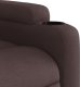 vidaXL Podnoszony fotel rozkładany, ciemnobrązowy, obity tkaniną 11