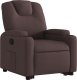 vidaXL Podnoszony fotel rozkładany, ciemnobrązowy, obity tkaniną 4