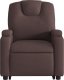 vidaXL Podnoszony fotel rozkładany, ciemnobrązowy, obity tkaniną 9