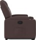 vidaXL Podnoszony fotel rozkładany, ciemnobrązowy, obity tkaniną 10