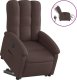 vidaXL Podnoszony fotel masujący, elektryczny, rozkładany, brązowy 2