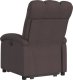vidaXL Podnoszony fotel masujący, elektryczny, rozkładany, brązowy 4