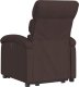 vidaXL Podnoszony fotel rozkładany, ciemnobrązowy, obity tkaniną 4