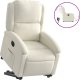 vidaXL vidaXL Elektryczny, podnoszony fotel rozkładany, kremowy, aksamit 2