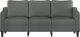 vidaXL vidaXL Sofa 3-osobowa, ciemnoszara, 180 cm, tapicerowana tkaniną 3