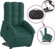 vidaXL vidaXL Podnoszony fotel masujący, elektryczny, rozkładany, zielony 5