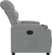 vidaXL Elektryczny fotel rozkładany, jasnoszary, obity tkaniną 9