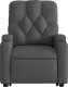 vidaXL Podnoszony fotel masujący, rozkładany, ciemnoszary, tkanina 9