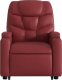 vidaXL Podnoszony fotel masujący, rozkładany, winna czerwień 8