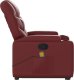 vidaXL Podnoszony fotel masujący, rozkładany, winna czerwień 9