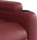 vidaXL Podnoszony fotel masujący, rozkładany, winna czerwień 10