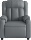 vidaXL Rozkładany fotel masujący, szary, obity sztuczną skórą 7