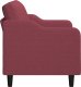 vidaXL vidaXL Sofa 2-osobowa, winna czerwień, 140 cm, tapicerowana tkaniną 4