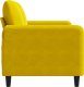 Triton Sofa 2-osobowa, żółta, 120 cm, tapicerowana aksamitem 4